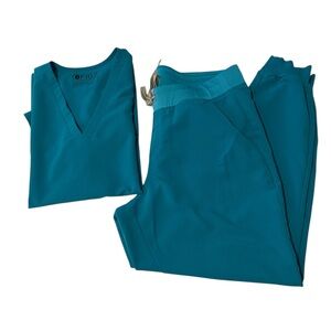 Figs Teal Women's Pants & Jumpsuit Set